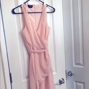 bebe soft pink ling summer dress